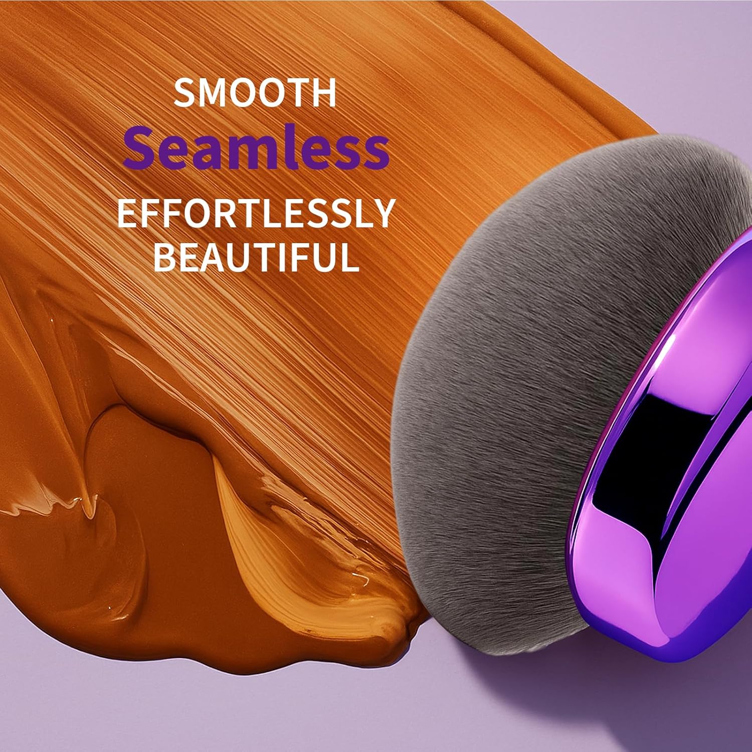 Achieve Flawless Skin with the Blend & Blur Ultra Large Body Makeup Brush in Elegant Purple - Perfect for Self Tanner and Bronzer Application!
